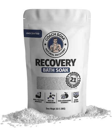 SELF-LOVE AND FITNESS Recovery bath soak: unscented for sore muscles.